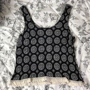 Forever 21 Patterned Crop tank top